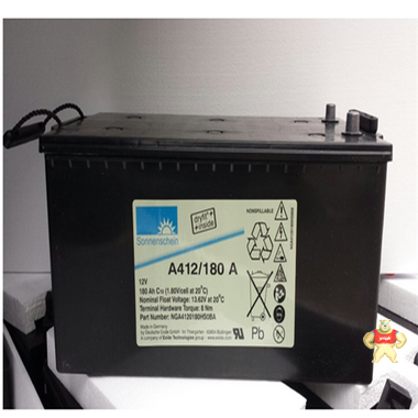 德国进口德国阳光蓄电池A412/180A12V180Ah胶体电池防水防火特价 