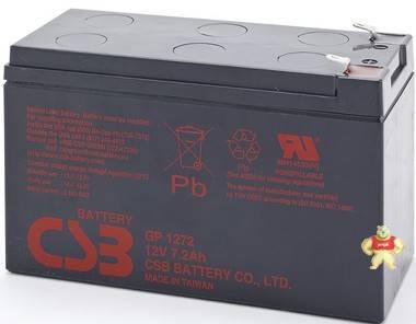 CSB蓄电池12V7.2AH 现货保障 CSB蓄电池GP1270UPS电源专用免维护铅酸蓄电池 工业蓄电池 
