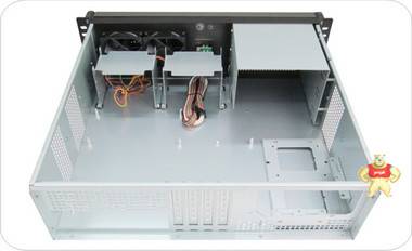 隆丰源3U380工控机箱面板带锁机架式服务器机箱深度（38CM) 