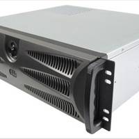 隆丰源3U380工控机箱面板带锁机架式服务器机箱深度（38CM)