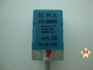HWL方型接近开关HTL-Q05N1S-U现货NPN输出5mm检测距离原装进口 