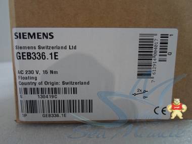 瑞士产 德国西门子 GEB336.1E 风阀执行器  现货 带辅助开关 