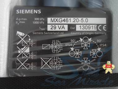 SIEMENS西门子 MXG461.20-5.0 开关常闭电磁三通调节阀门水阀DN20 