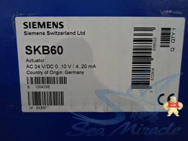 现货 SIEMENS西门子 SKB60 电动执行器电动阀门执行器水阀执行器 楼宇自控汇总 