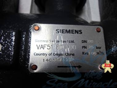 现货 西门子 VAF51.80-100 电动二通调节球阀铸钢法兰球阀DN80 