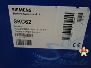 现货 SIEMENS西门子 SKC62 水阀电动阀门执行器驱动器执行机构 楼宇自控汇总 