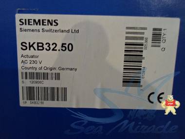 瑞典产 西门子  现货 SKB32.50 电动液压执行器 