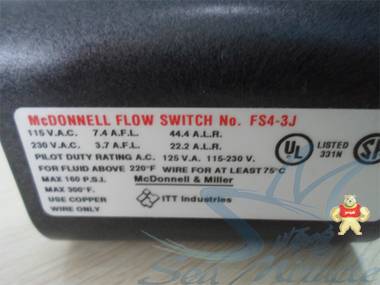 现货Honeywell霍尼韦尔 FS4-3J水流开关控制器流量开关水流传感器 