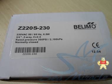 现货 BELIMO搏力谋 Z220S-230风机盘管电动阀电动二通调节阀DN20 