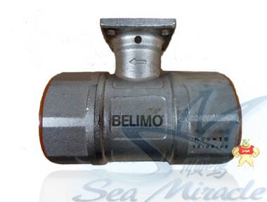 现货BELIMO搏力谋 R218AC螺纹不锈钢二通电动球阀6分dn20调节球阀 