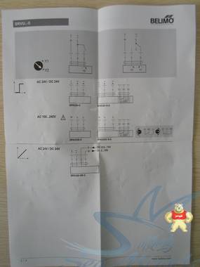 现货 BELIMO搏力谋 SRVU230-5 电动蝶阀执行器角行程电动执行器 楼宇自控汇总 