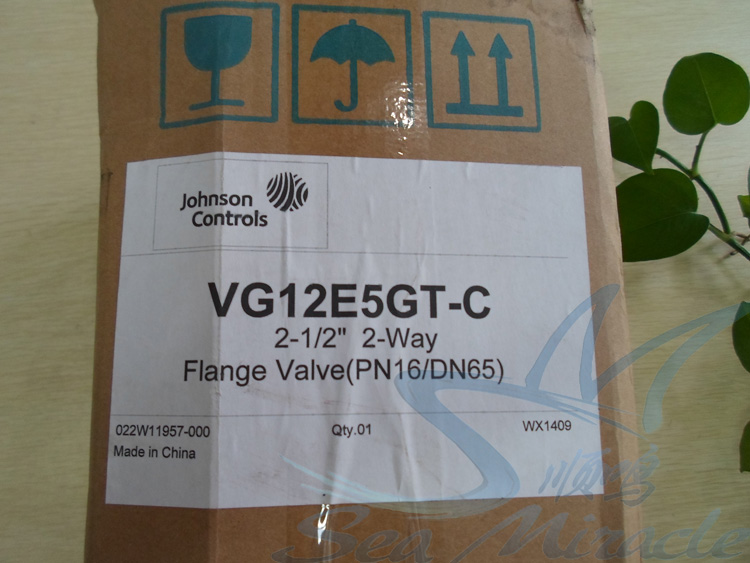 现货 Johnson江森 VG12E5GT-C  法兰二通电动球阀dn65调节球阀