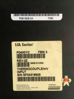 原装进口 福克斯波罗DCS卡板 P0400YC FBM 2 拆机9成新 