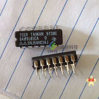 集成电路IC TI/德州仪器 SNJ54HC14J  DIP14 ***全新原装 