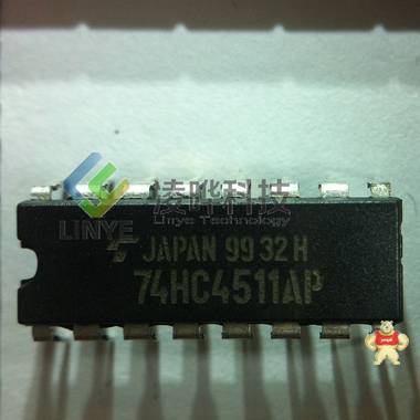 供应 集成电路IC TOSHIBA/东芝 74HC4511AP DIP 显示器驱动器IC 