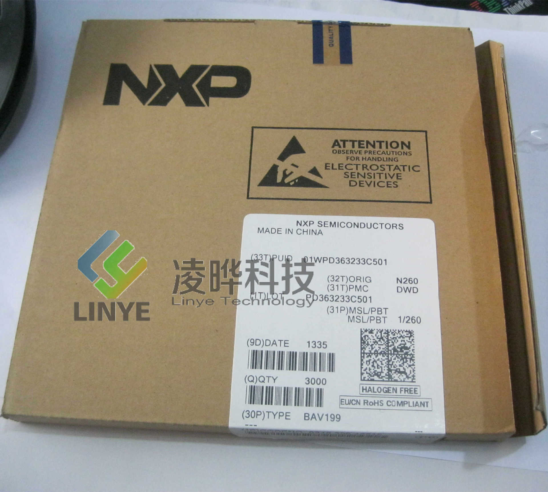 代理分销 集成电路IC NXP/恩智浦 BAV199 SOT-23 二极/整流器IC