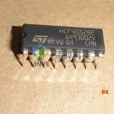 集成电路IC ST/意法 HCF4052BEY DIP-16 接口-模拟开关IC 原装 