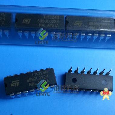 ***强供应  集成电路IC ST/意法 LM324N DIP-14 ***全新原装现货 