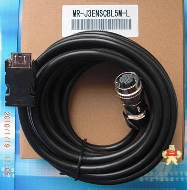 三菱伺服MR-J3/J4/JE/ES系列编码器电缆 MR-J3ENSCBL5M-L 5米 