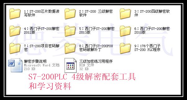 二代 西门子PLC S7-200CN 四级密码 3级4级 解密软件拆机解密套件