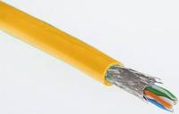 双绞线 6 类网线, 黄色 S/FTP PVC 0.72 mm2 100 V  09456000502