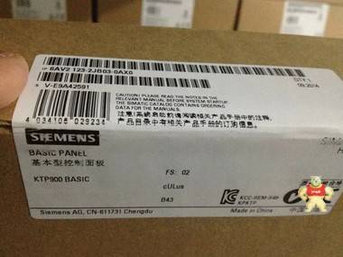 西门子6AV2123-2JB03-0AX0 新一代精简面板KTP900,按键+触摸操作