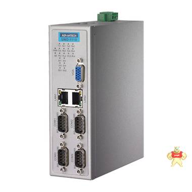 研华UNO-1110无风扇嵌入式工控机强大导轨型PC/104工业电脑5xCOM 
