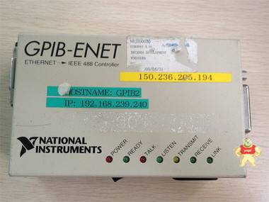 LabVIEW NI GPIB-ENET GPIB转网口设备 网卡 设备 带驱动 采集卡 