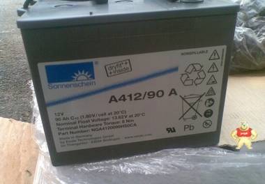 德国阳光12V90AH A412/90A 德国阳光赠送电池线和端子 工业电源UPS专供 
