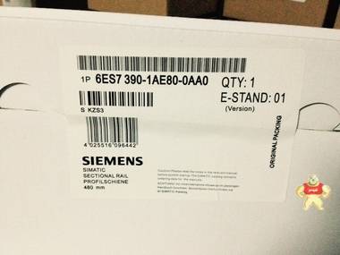 6ES7390-1AE80-0AA0西门子300PLC安装导轨6ES739O-1AE80-OAAO现货