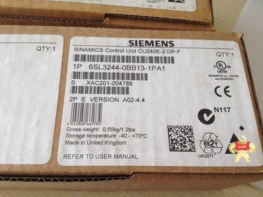 6SL3244-0BB13-1PA1西门子G120控制单元CU240E-2DP-F 全新原装