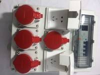 电源检修箱工业电源插座箱DZ47LE-100A+2个插座+4个工业插座