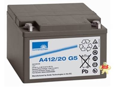 德国阳光蓄电池原装进口A412/20G5免维护胶体蓄电池北京代理 工业蓄电池 