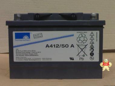 德国阳光蓄电池 A412-50A 德国阳光12V50AH ups电源专用直流屏胶体电池 