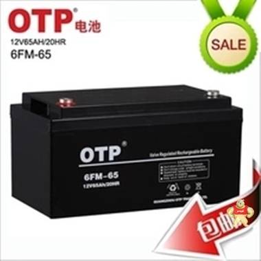 OTP蓄电池6FM-65 12V65Ah/铅酸免维护蓄电池 