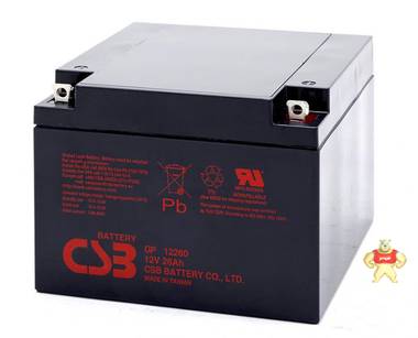 CSB蓄电池GP12260/台湾蓄电池12V26Ah型号参数 