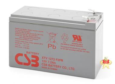台湾CSB蓄电池XTV 1272 F2FR产品参数 