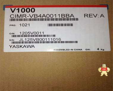 V1000系列 全新原装 安川变频器 CIMR-VB4A0011BBA 3.7KW 380V 