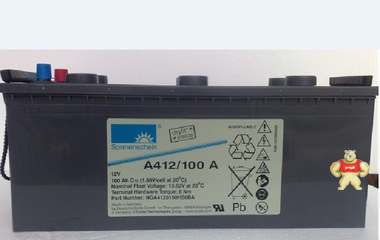 德国阳光蓄电池A412/100 A 12V100AH程控电话用 
