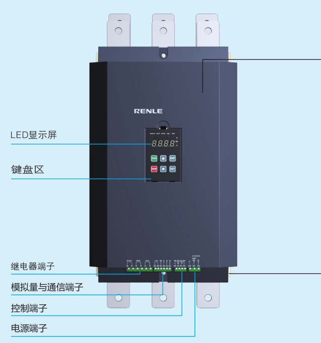 上海智能电机雷诺尔软起动器SSD1-160-E/C 通用 90kW软启动器价格 现货包邮