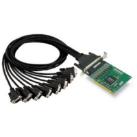 摩莎MOXA CP-168U 8口RS-232多串口通讯卡，标准带DB9电缆。