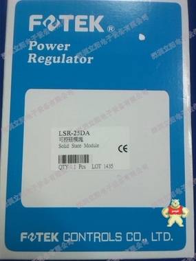 全新原装FOTEK台湾阳明LSR-25DA功率调整器,可控硅模块 