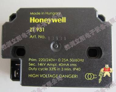 全新原装HONEYWELL(Satronic)霍尼韦尔ZT931点火变压器 