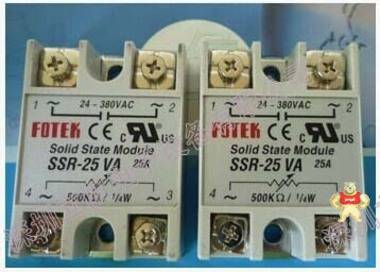 [全新原装]FOTEK台湾阳明单相固态继电器 SSR-25VA 