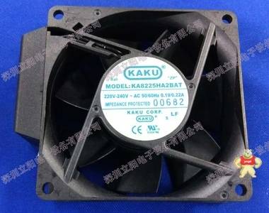 100%现货,全新KAKU散热风扇KA8225HA2BAT  220V-240V~AC 50/60Hz 