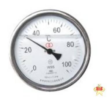 常州双环 双金属温度计WSS411径向,1.5级,表面100mm,50℃,300℃ 