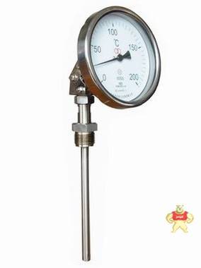 常州双环 双金属温度计WSS411径向,1.5级,表面100mm,50℃,300℃ 