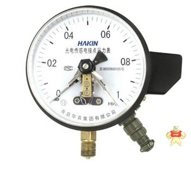 YXG-150电接点压力表 表面150mm 光电传感型大容量 青岛华青仪表 