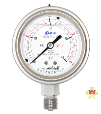 YX150E 电子大功率电接点压力表 表面150mm 大容量 青岛华青仪表 