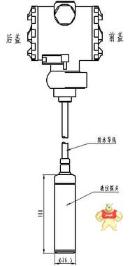 DTR136不锈钢投入式液位变送器 尾线 5m,可选现场显示 特价直销 